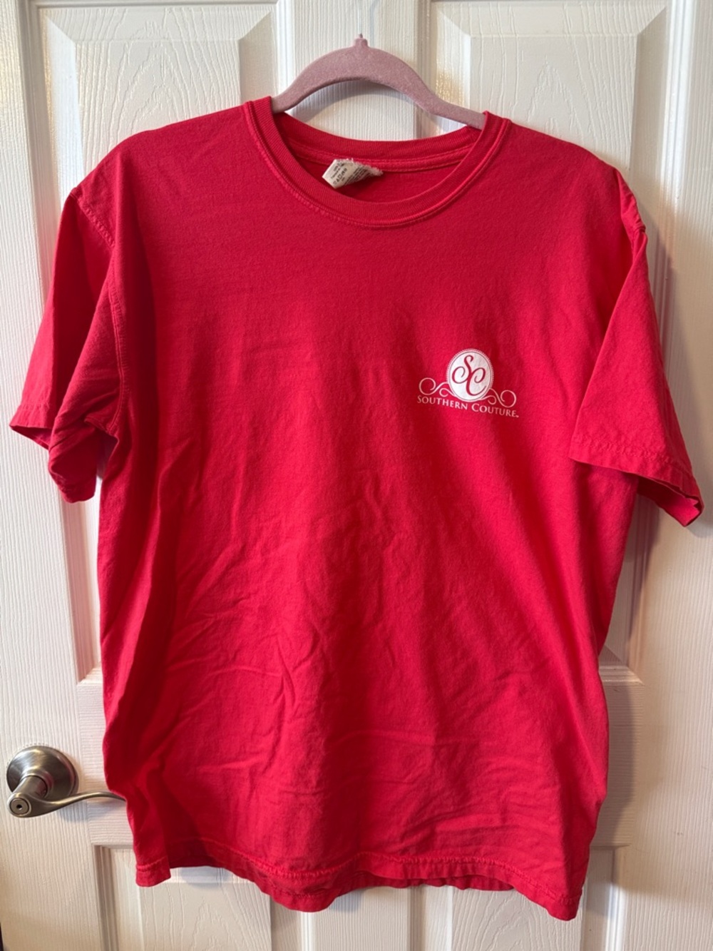 Comfort Colors Bright Red Short Sleeve Logo Tee